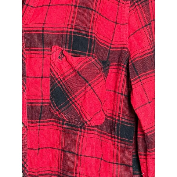 Abercrombie & Fitch Womens Top Size M Light Flannel Plaid Button-Up Cottage/Fall - Picture 4 of 11